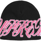 Gorro De Lana Supreme x New Era Cursive Black