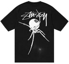 Camiseta Stussy Arachnid Pigment Dyed Black