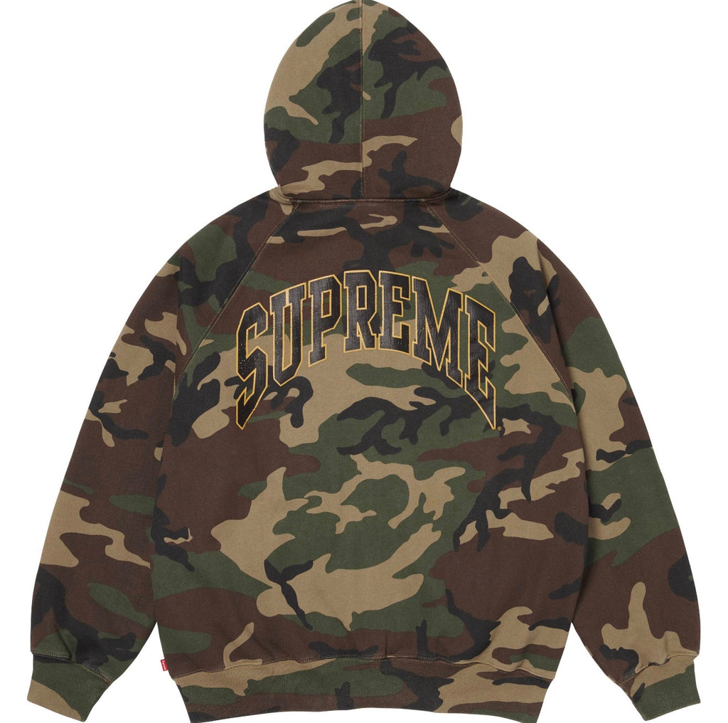 Campera Supreme Cracked Raglan Woodland Camo