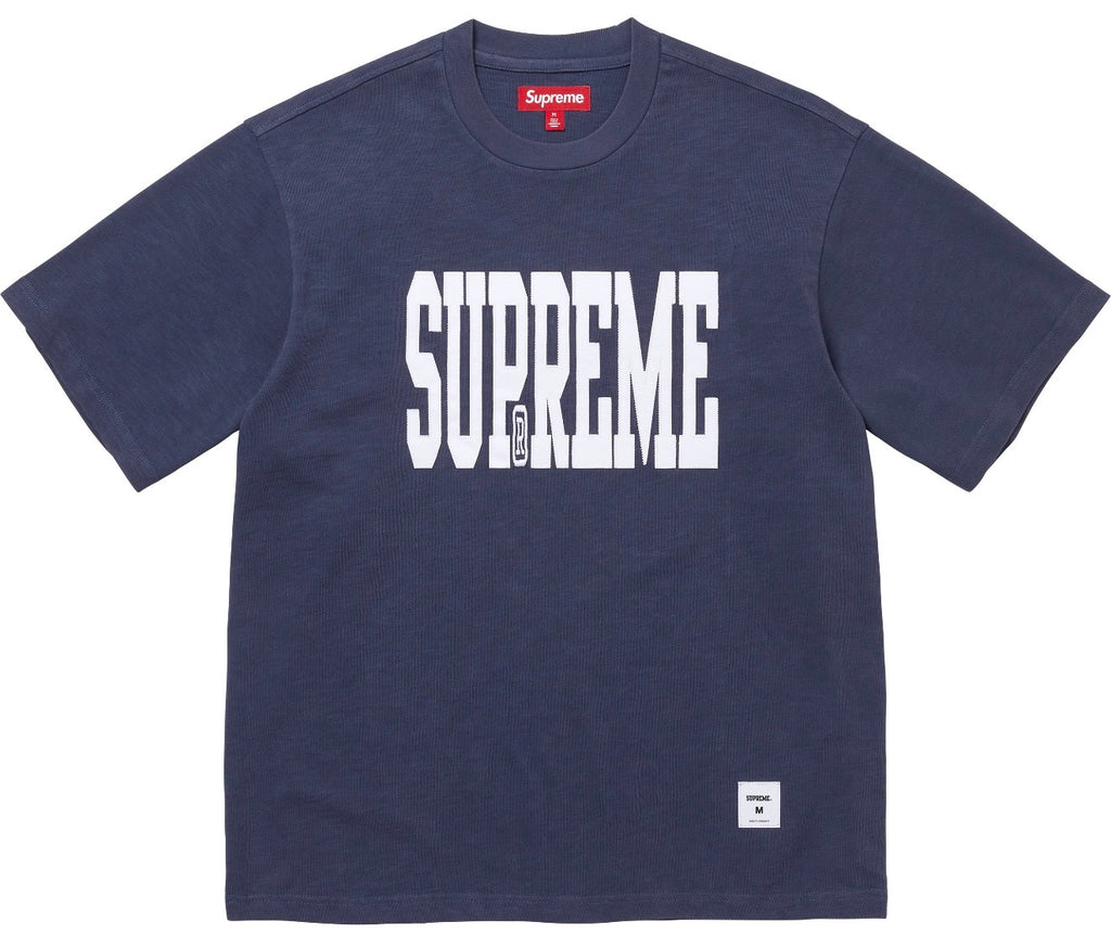 Camiseta Supreme Stretch Appliqué S/S Top Navy