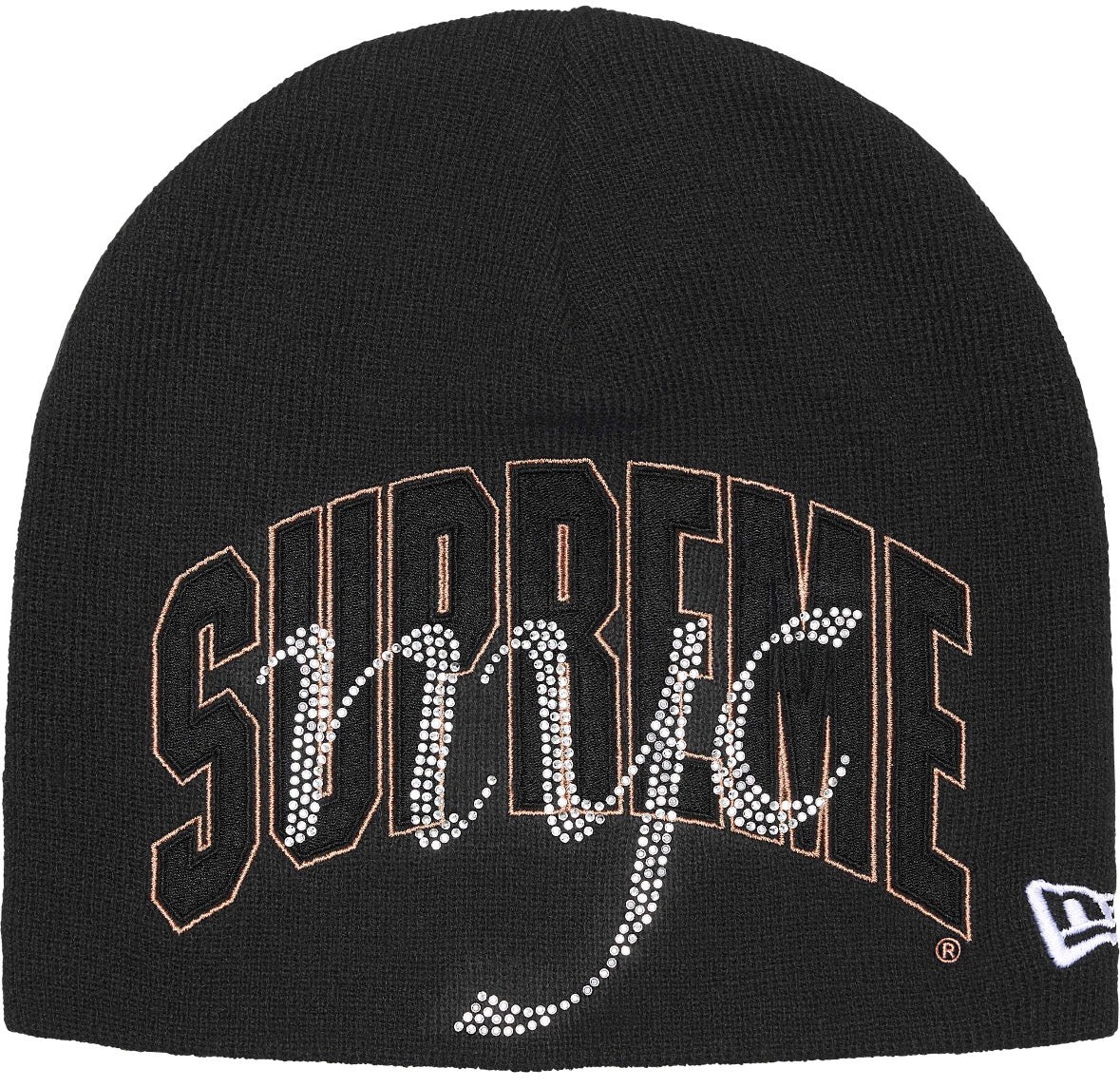 Gorro De Lana Supreme New Era Rhinestone  Black