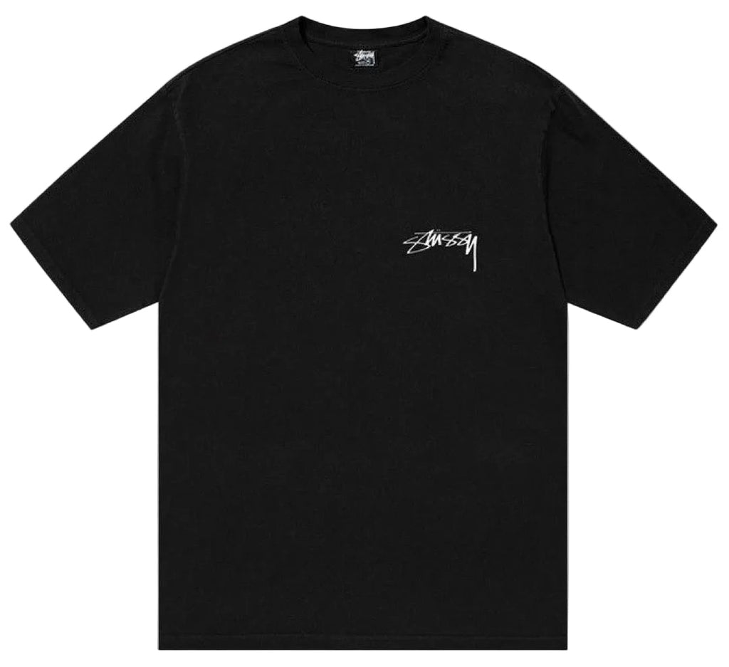 Camiseta Stussy Arachnid Pigment Dyed Black