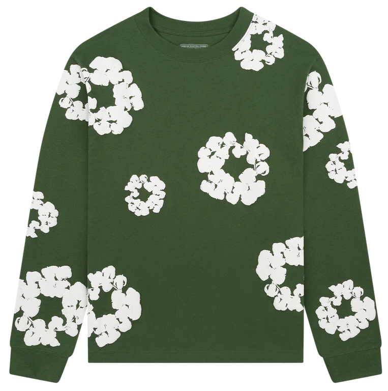 Camiseta Denim Tears Manga Larga Green