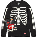 Camiseta Manga Larga Supreme Hanes Bones Thermal Black