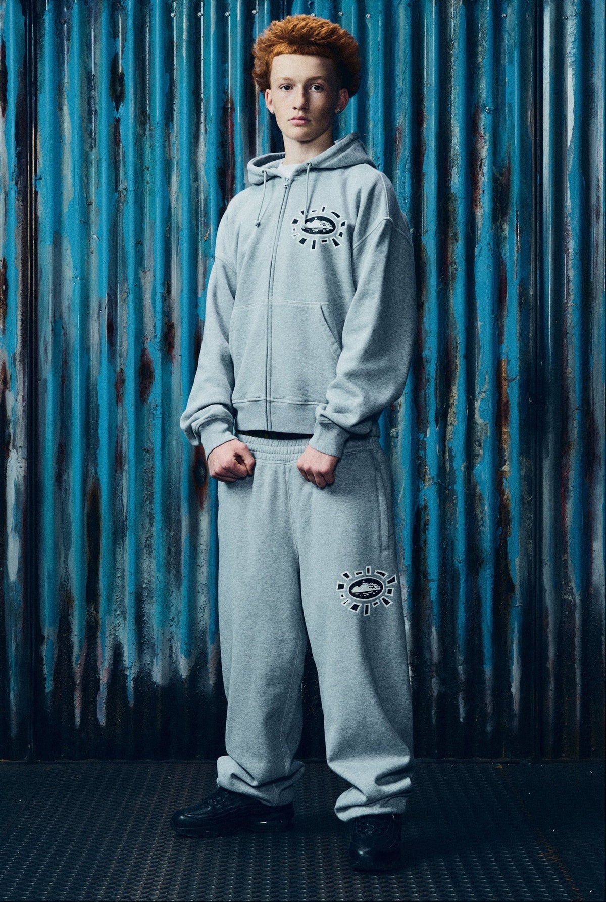Campera Corteiz Zip Grey