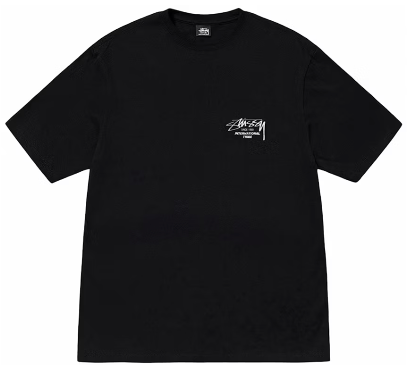 Camiseta Stussy Beat Sounds Pigment Dyed Black