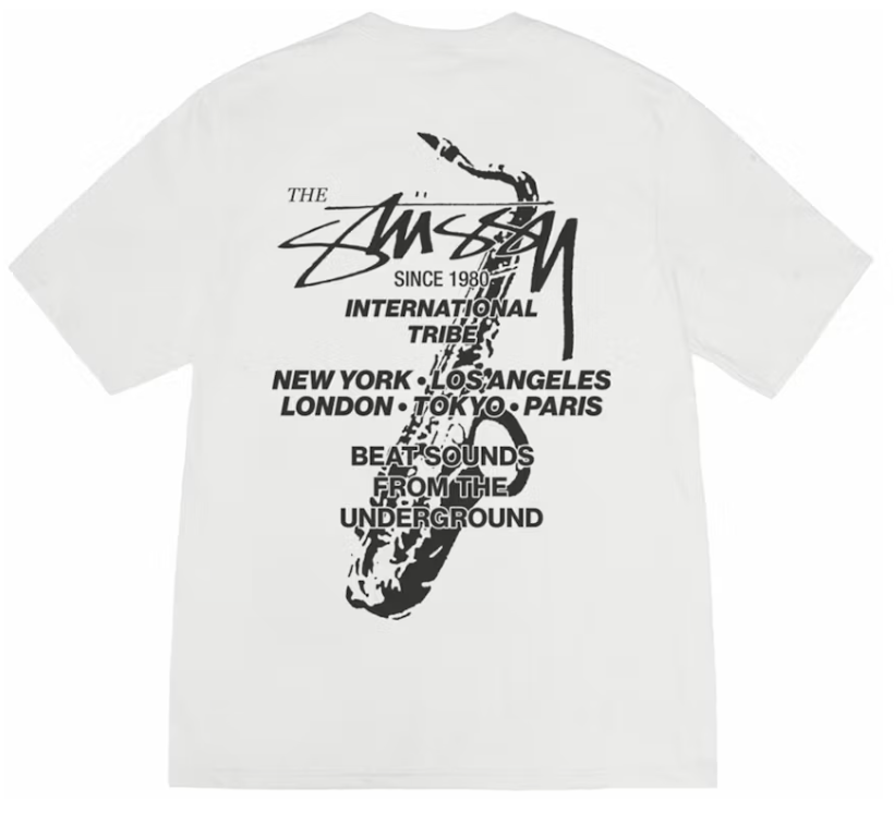 Camiseta Stussy Beat Sounds Pigment Dyed Natural