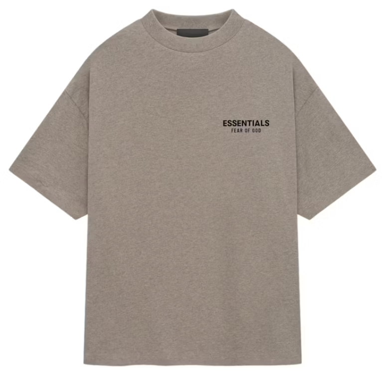 Camiseta Fear of God Essentials Jersey Crewneck Heather Gray