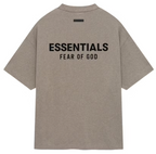 Camiseta Fear of God Essentials Jersey Crewneck Heather Gray