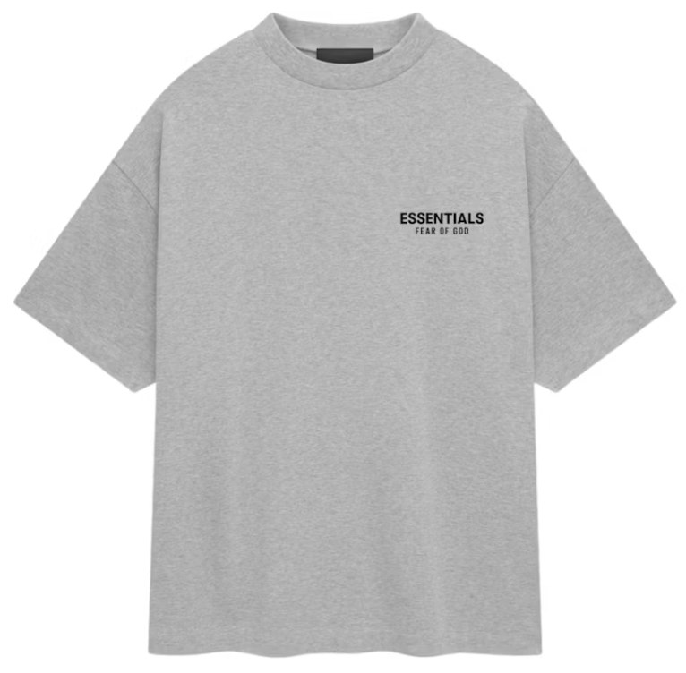 Camiseta Fear of God Essentials Jersey Crewneck Light Heather Gray
