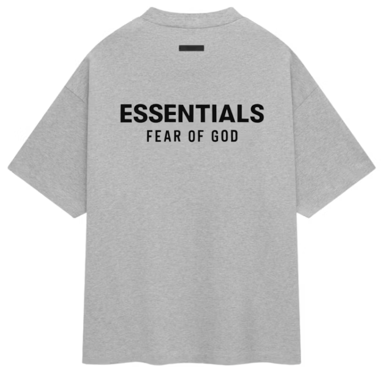 Camiseta Fear of God Essentials Jersey Crewneck Light Heather Gray