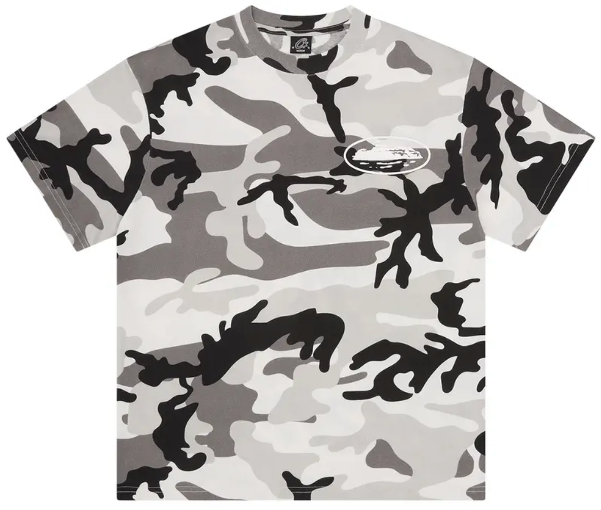 Camiseta Corteiz Island Puff Print Arctic Camo
