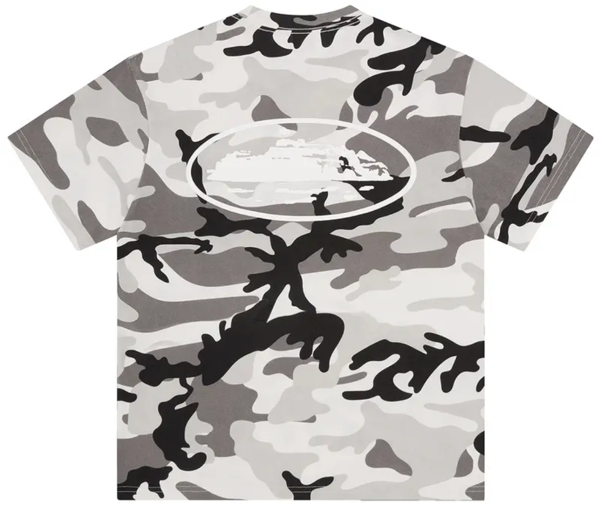 Camiseta Corteiz Island Puff Print Arctic Camo