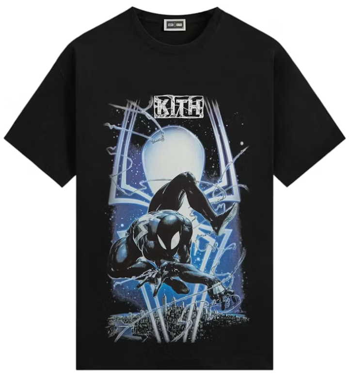 Camiseta Kith x Marvel Symbiote Spiderman Vintage