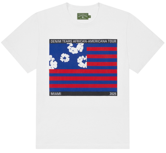 Camiseta Denim Tears Miami Exclusive Pop Up White