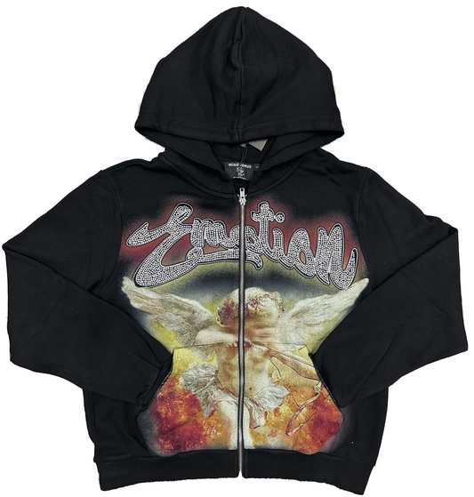 Campera Mixed Emotions Black “Rhinestone”