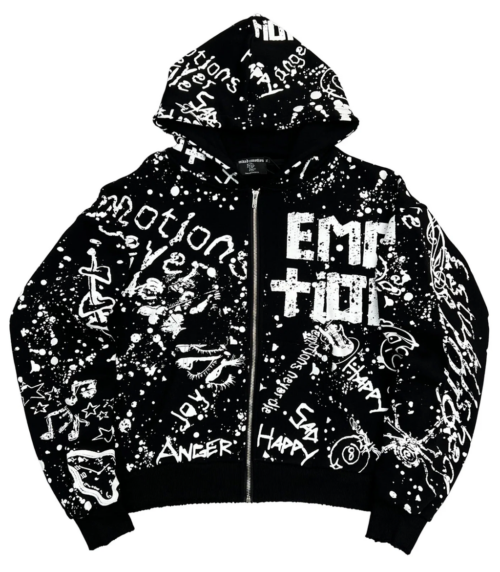 Campera Mixed Emotions "Black Graffiti"
