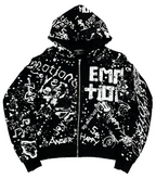 Campera Mixed Emotions "Black Graffiti"