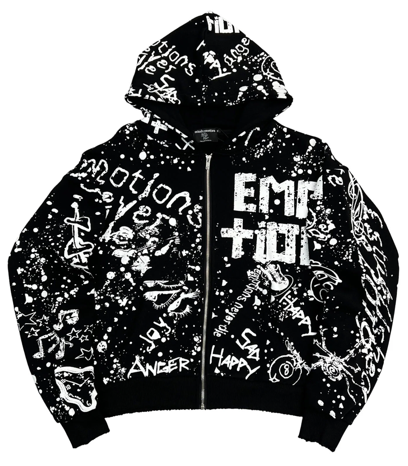 Campera Mixed Emotions "Black Graffiti"