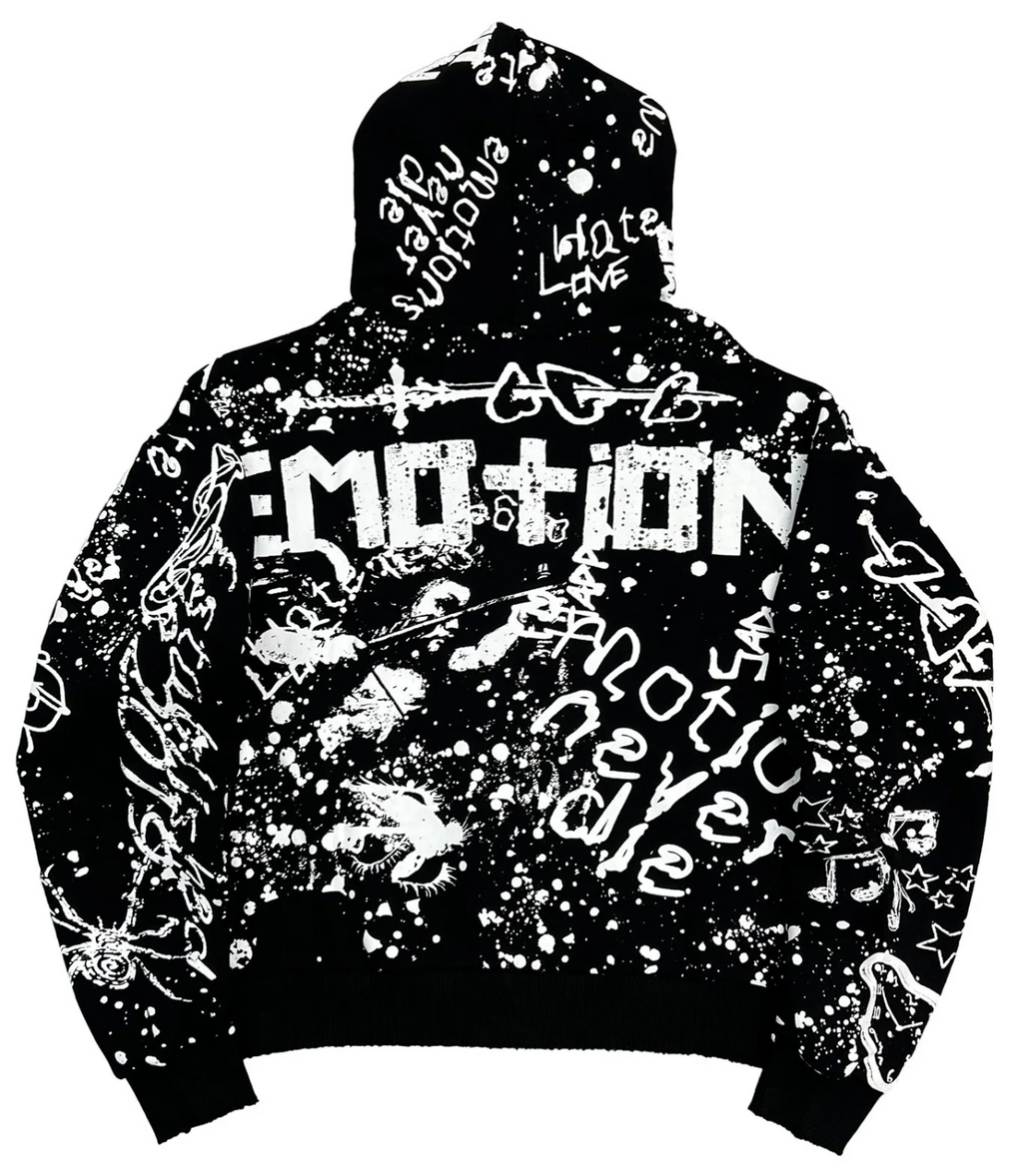Campera Mixed Emotions "Black Graffiti"