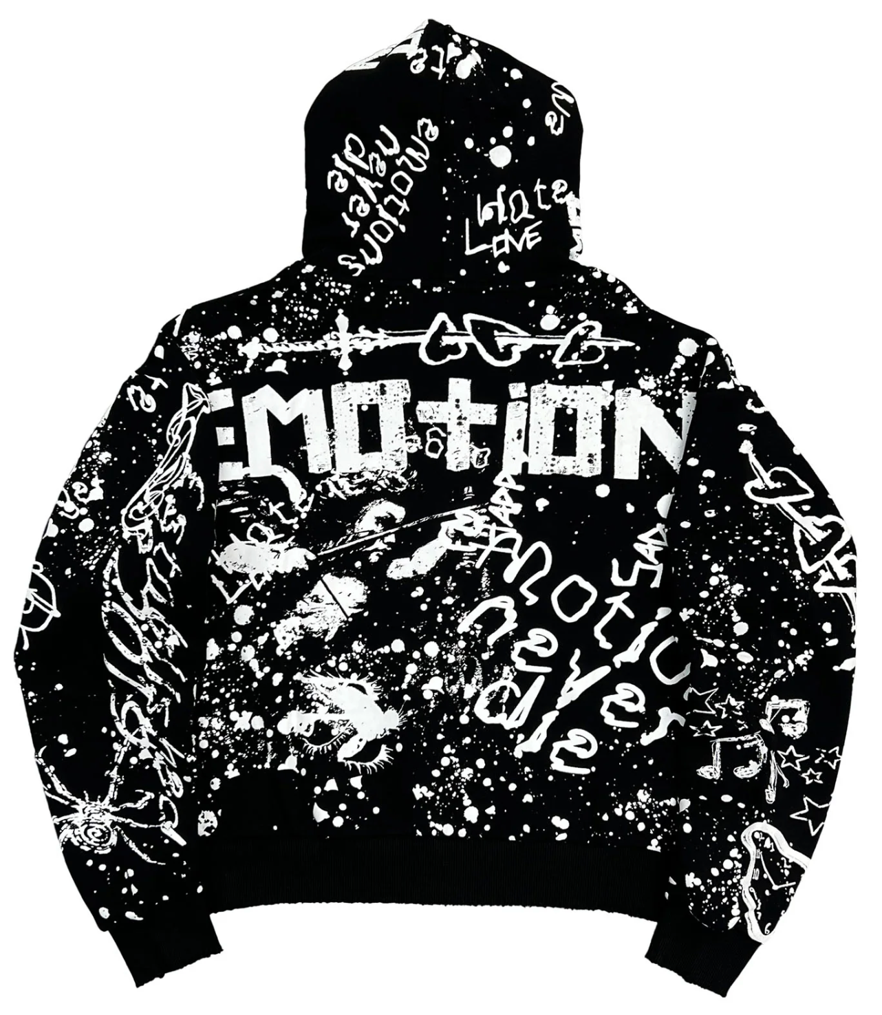 Campera Mixed Emotions "Black Graffiti"