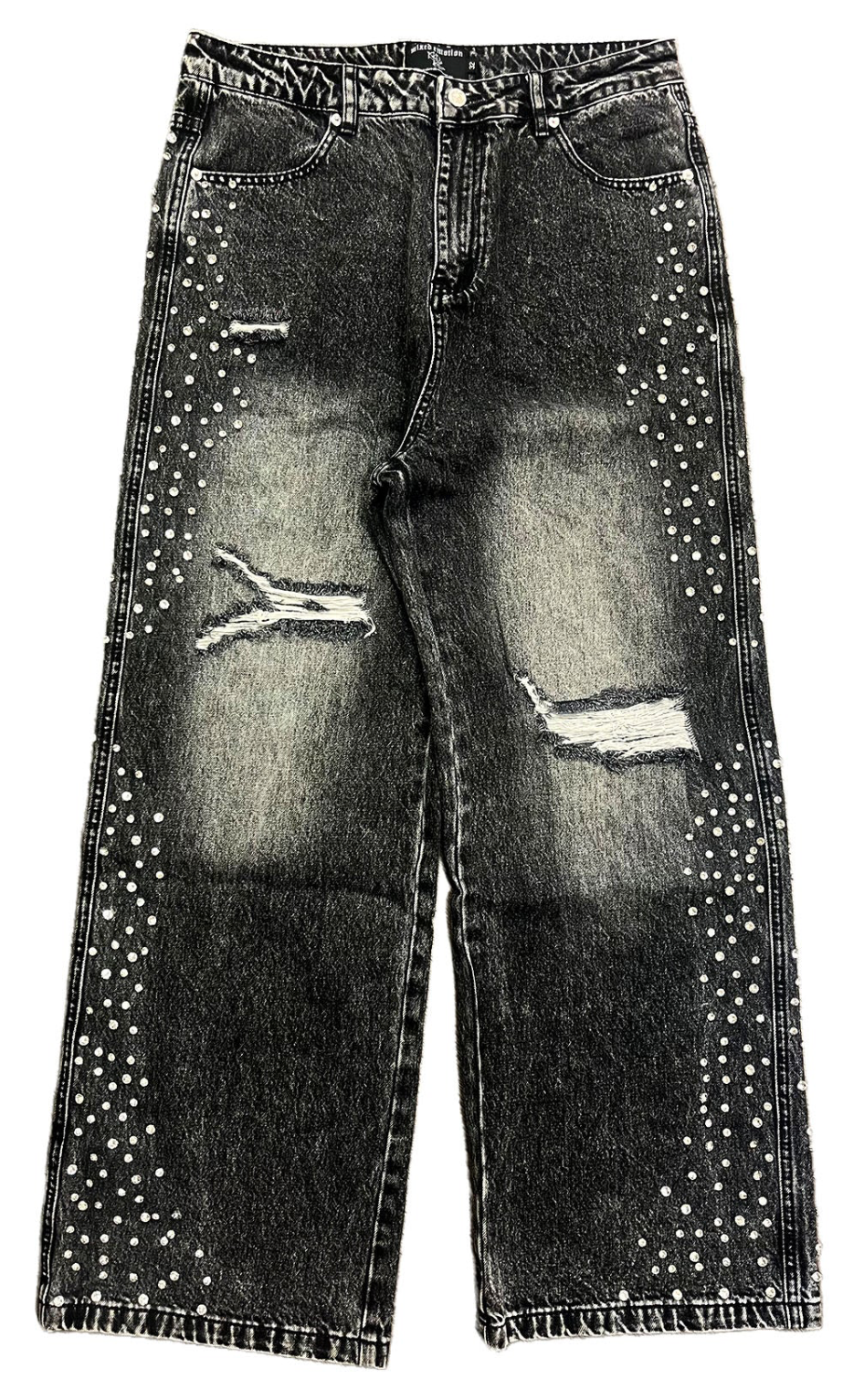 Pantalón Mixed Emotions Grey Stone Baggy Jeans