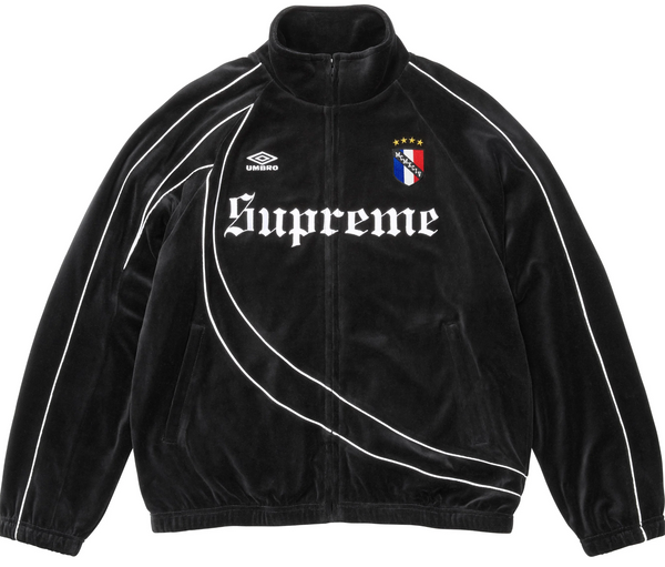 Campera Supreme x Umbro Velour Track Black