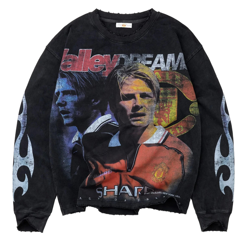 Camiseta Manga Larga Vale Forever The Goat Black
