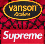 Buzo Supreme x Vanson Leathers x Spider Man Red