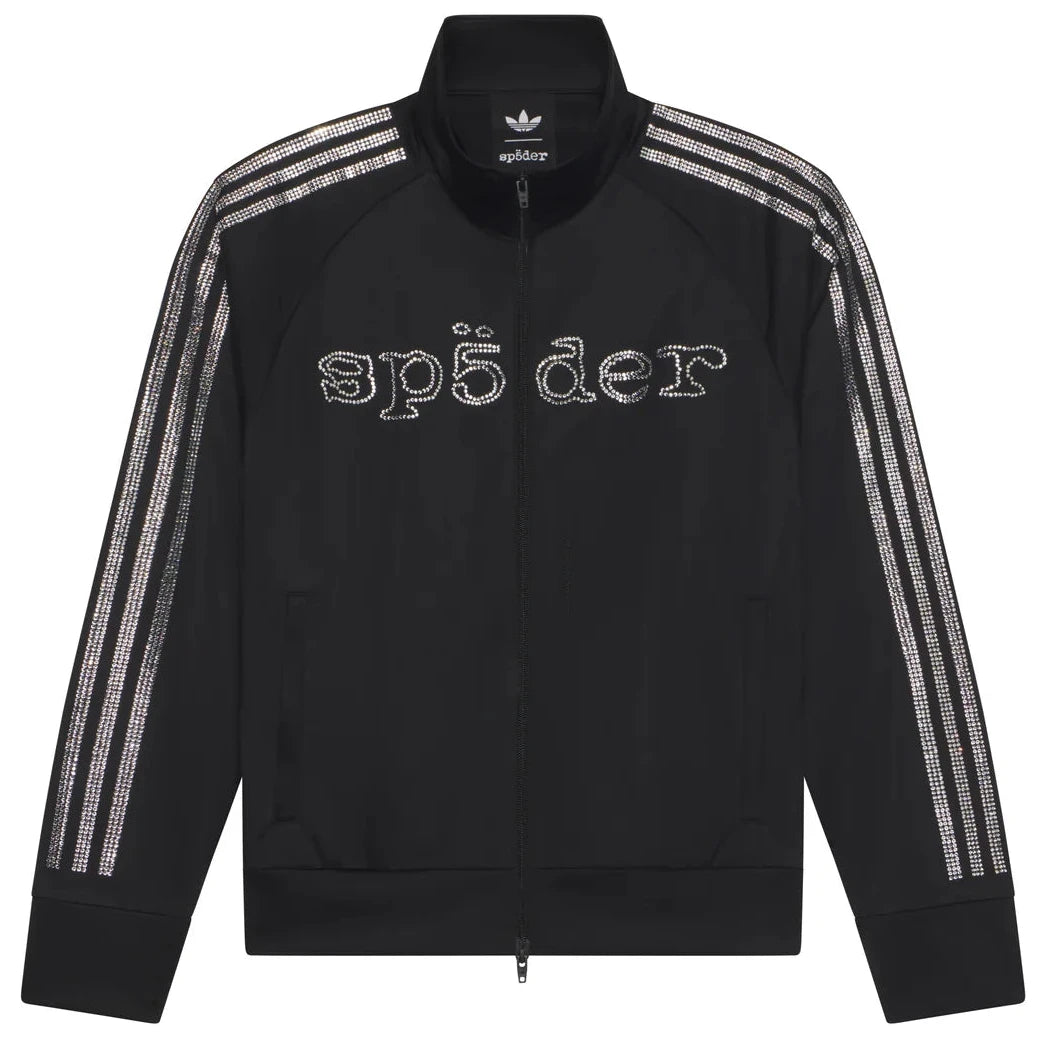 Campera Sp5der Rhinestone Track Black