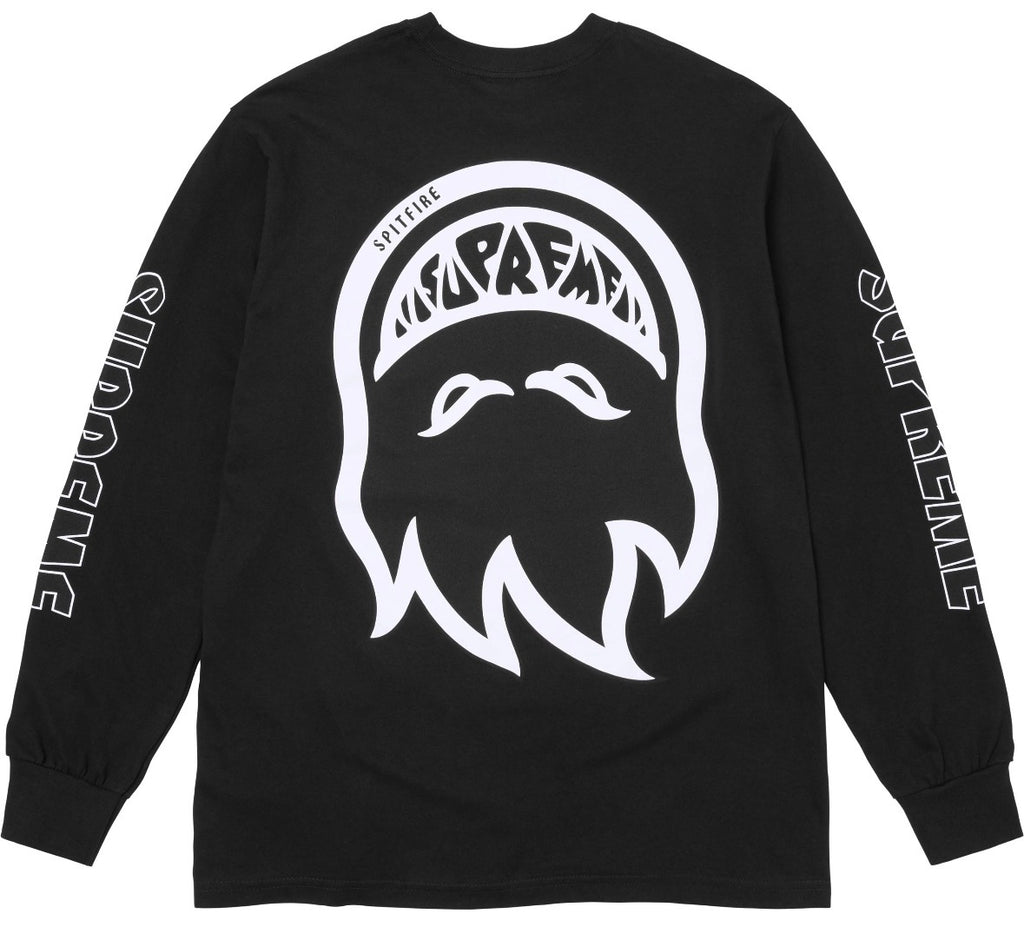 Camiseta Supreme x Spitfire L/S Black