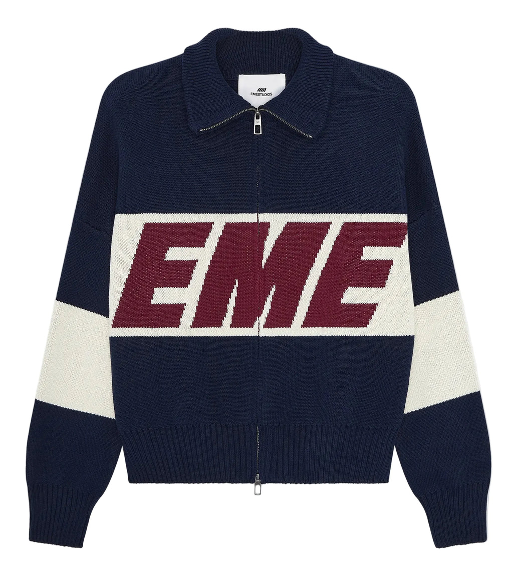 Campera Eme Studios Thrill Navy Knit