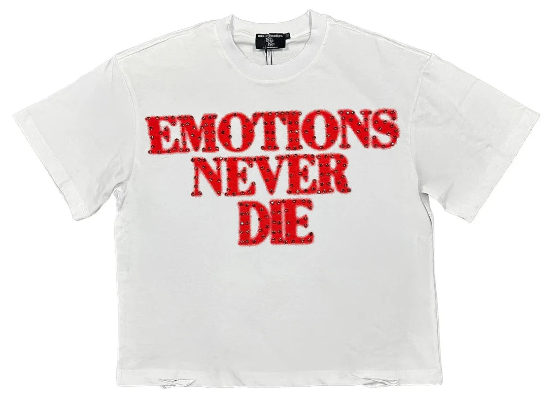 Camiseta Mixed Emotions Red End Rhinestone
