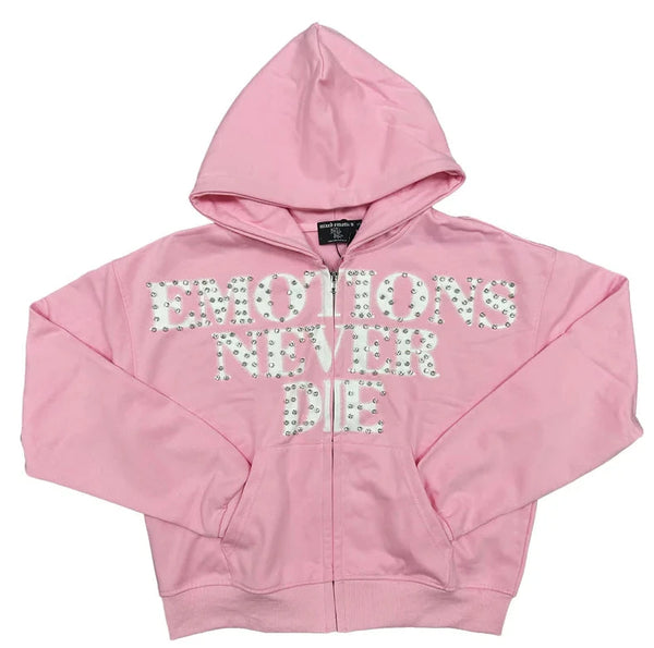 Campera Mixed Emotions End Rhinestone Pink
