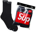 Par de medias Supreme Hanes Black