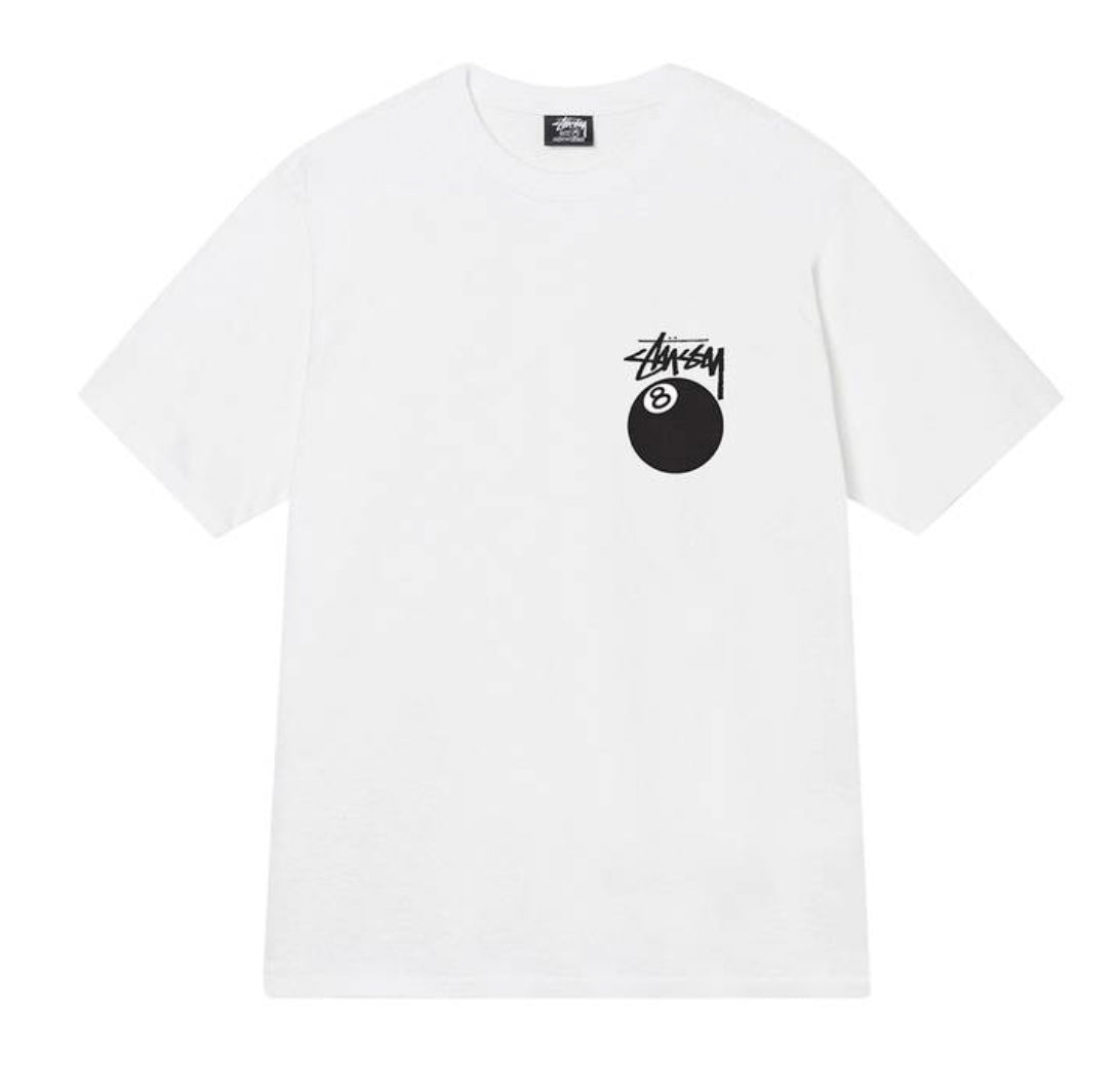 Camiseta Stussy 8 ball White