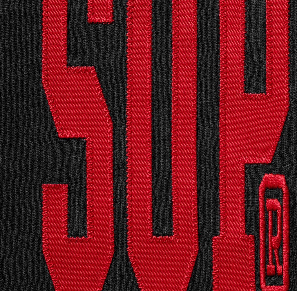 Camiseta Supreme Stretch Appliqué S/S Top Black