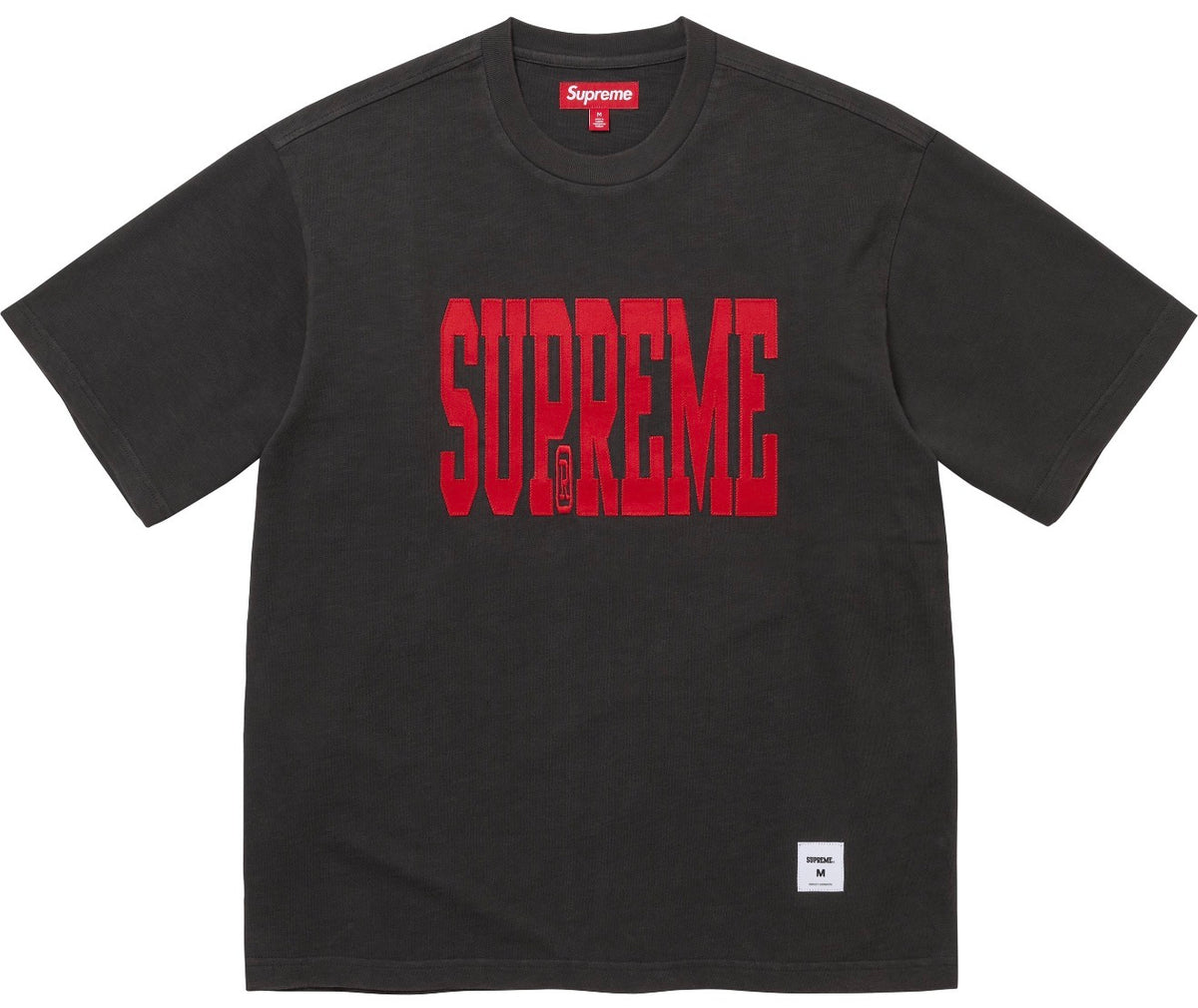 Camiseta Supreme Stretch Appliqué S/S Top Black