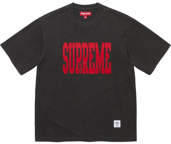Camiseta Supreme Stretch Appliqué S/S Top Black