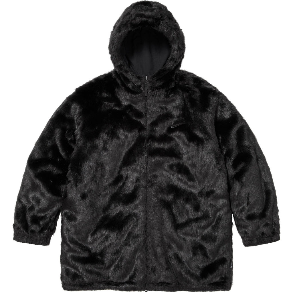 Campera Supreme x Nike Faux Fur Reversible Parka Black