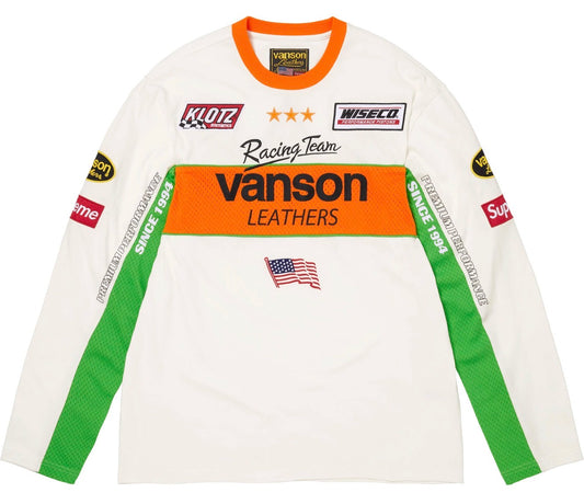 Camiseta Supreme X Vanson Leather White