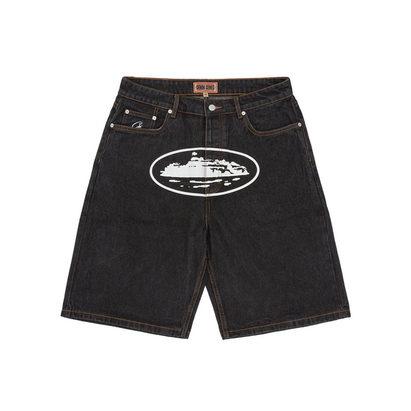 Short Corteiz Island Denim Short Washed Black