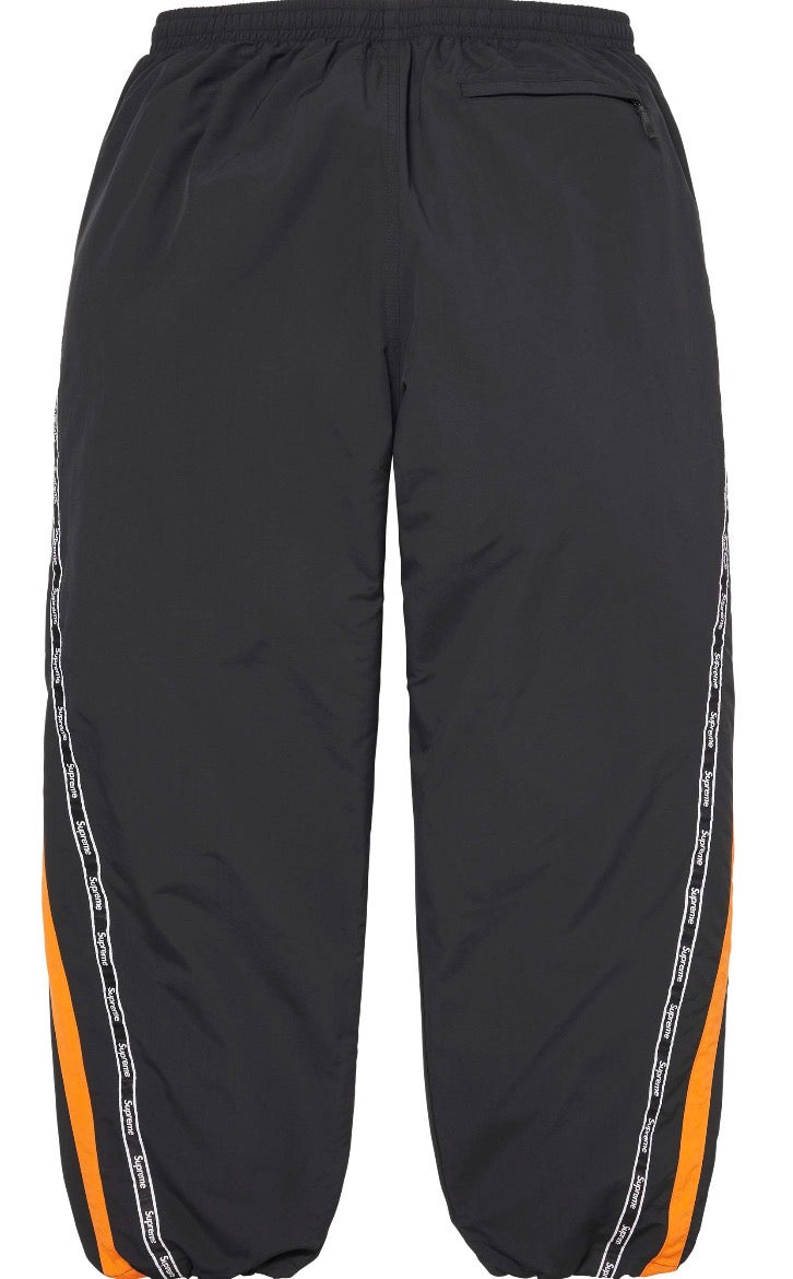 Pantalon Supreme Logo Taping Track Orange