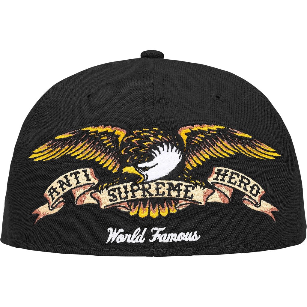 Gorro Supreme X Anti Hero X New Era Black