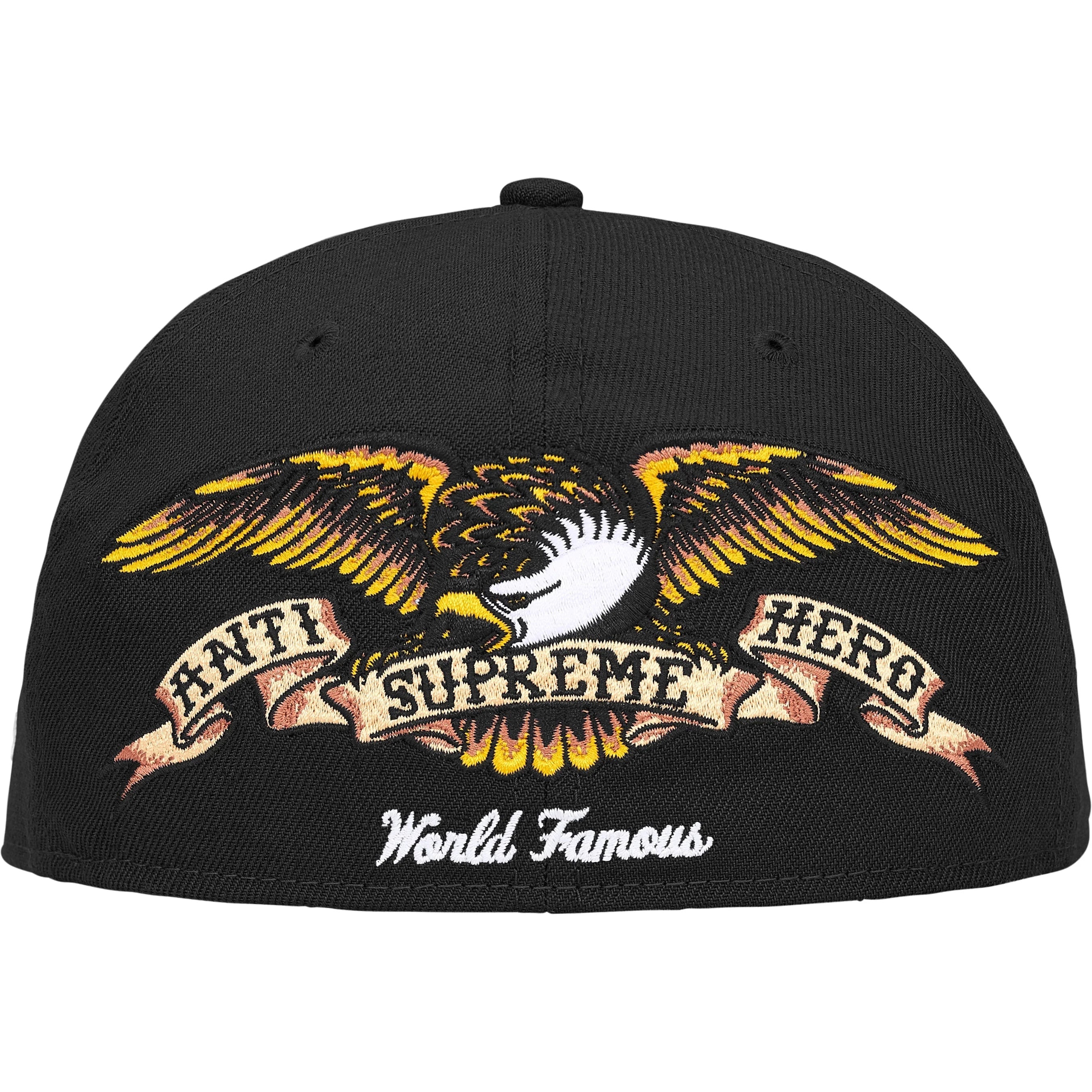 Gorro Supreme X Anti Hero X New Era Black