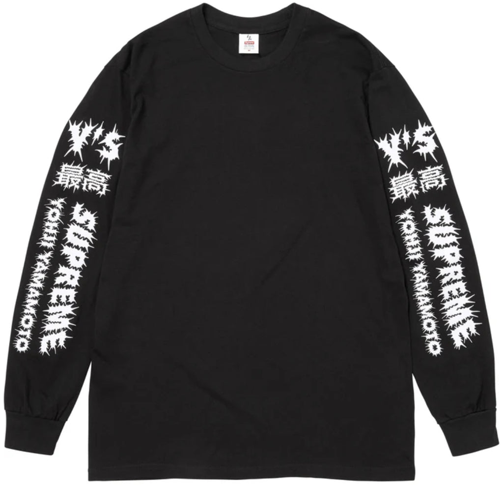 Camiseta Supreme X Yohji Yamamoto Manga Larga Black