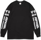 Camiseta Supreme X Yohji Yamamoto Manga Larga Black
