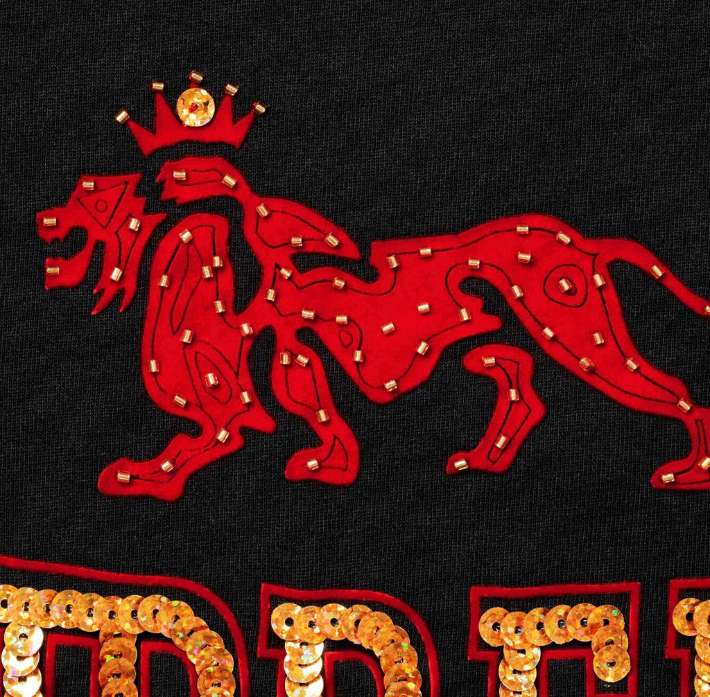 Camiseta Supreme Milan Sequin Black