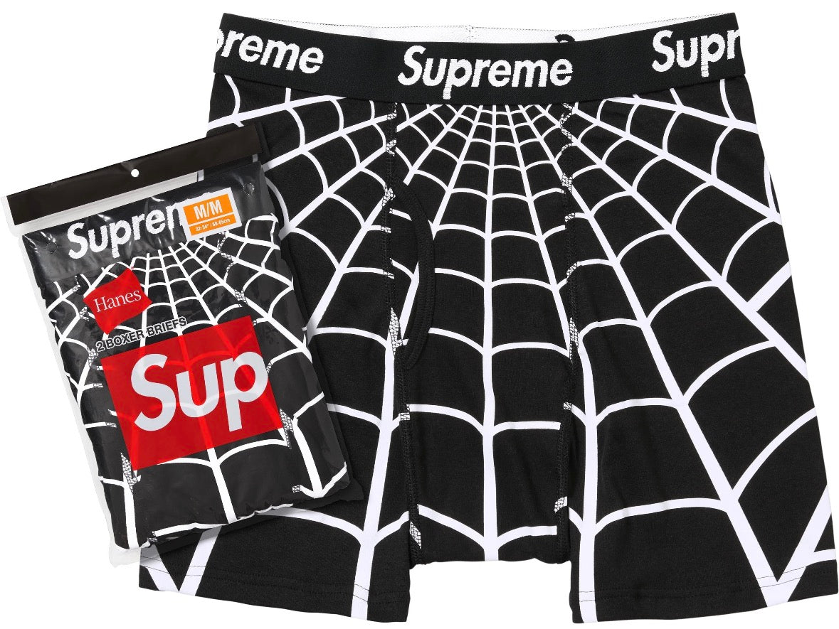 Boxer Supreme Hanes Spider Man Black