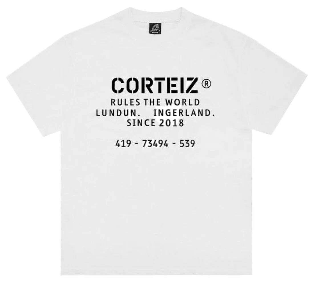 Camiseta Corteiz OG Stencil White